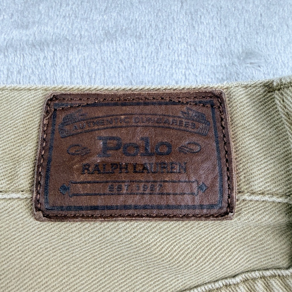 Polo Ralph Lauren Classic 867 Cutoff Shorts Tan Khaki Men's 32 - Picture 10 of 13